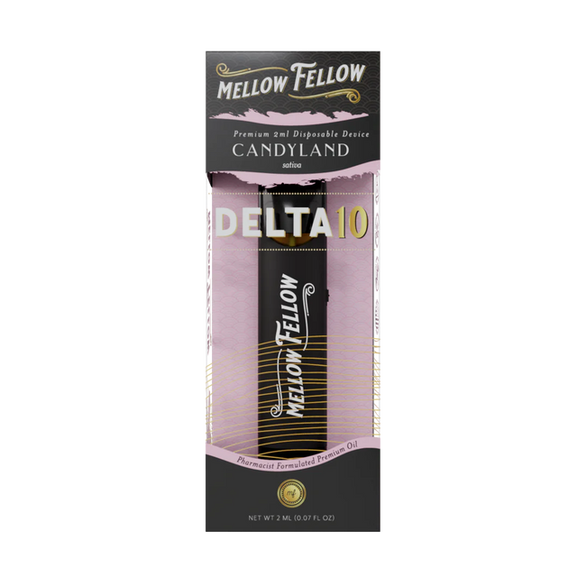 Mellow Fellow Delta 10 THC Premium 2ml Disposable Vape Candyland