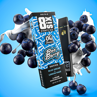 Eighty Six Boo Berry Delta-8 THC 2G Disposable (Blue Dream) Best Sales Price - Vape Pens