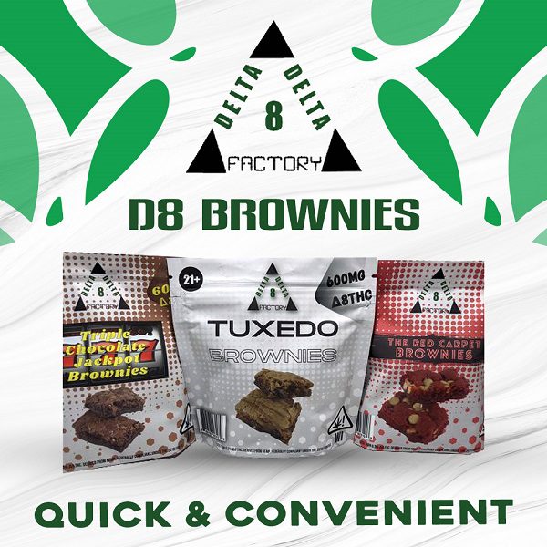 Delta-8 THC Brownies 600mg Best Sales Price - Gummies