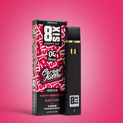 Eighty Six Cereal Killer Delta-8 THC 2G Disposable (F.P. OG) Best Sales Price - Vape Pens