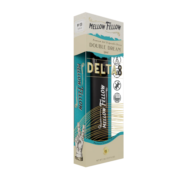 Mellow Fellow Delta 8 THC Premium 2ml Disposable Vape Double Dream