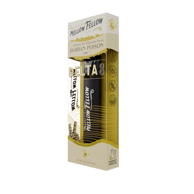 Mellow Fellow Delta 8 THC Premium 2ml Disposable Vape Durban Poison Best Sales Price - Vape Pens