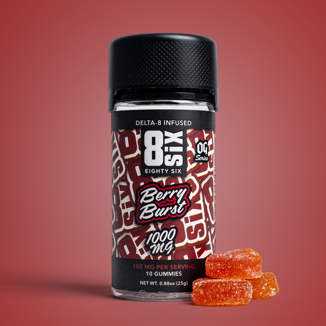 Eighty Six Berry Burst 1000MG – Delta-8 THC Gummies Best Sales Price - Gummies