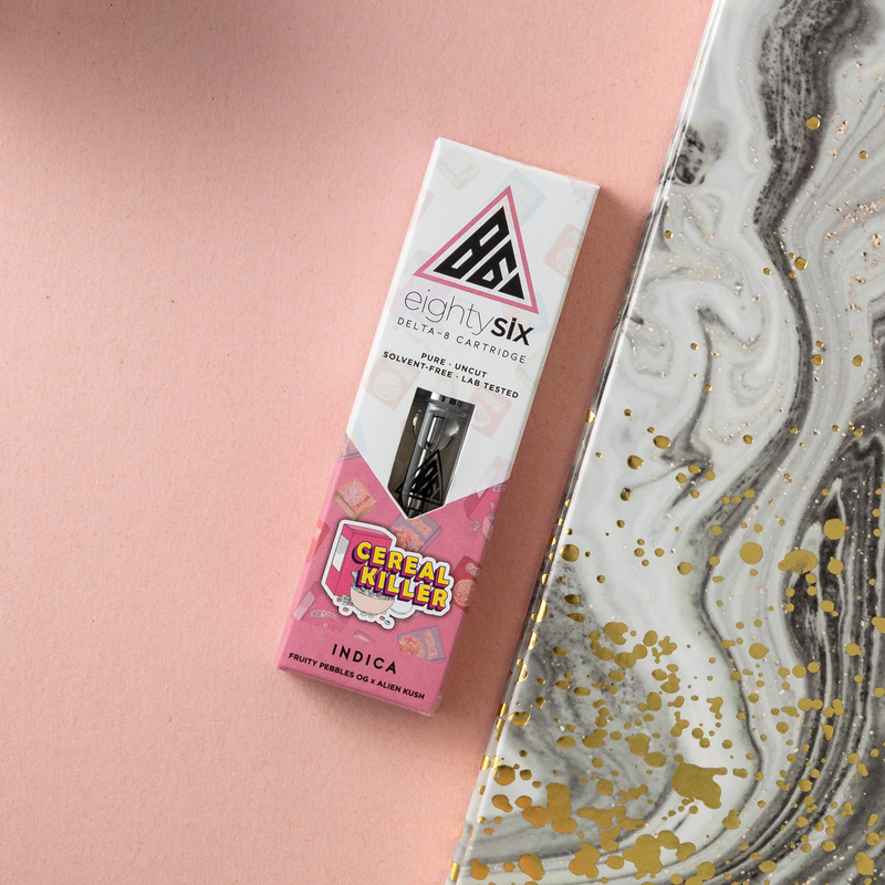 Eighty Six Cereal Killer Delta-8 THC Vape Cartridge (F.P. OG) Best Sales Price - Vape Cartridges