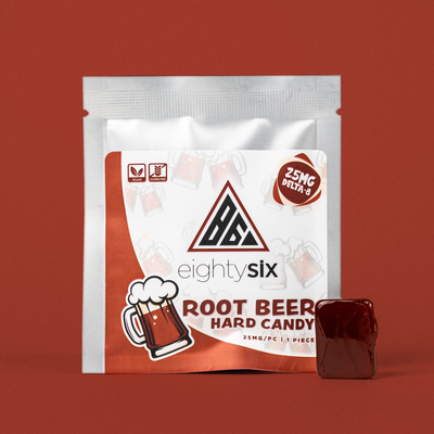 Eighty Six Root Beer 25MG – Delta-8 THC Hard Candy Best Sales Price - Accessories