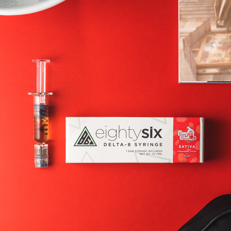 Eighty Six Berry Slush (Strawberry Cough) Delta-8 THC Syringe Best Sales Price - Accessories