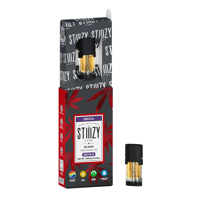 STIIIZY Hemp D8 Pods (1g) Best Sales Price - Vape Cartridges