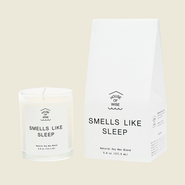 House of Wise Smells Like Sleep Candle (5.8oz) Best Sales Price - Smoke Odor Eliminators