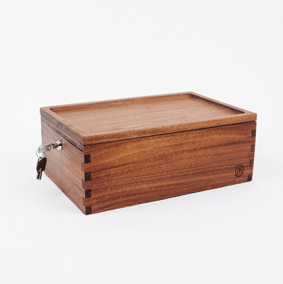 Marley Natural Lock Stash Box Black Walnut Best Sales Price - Accessories