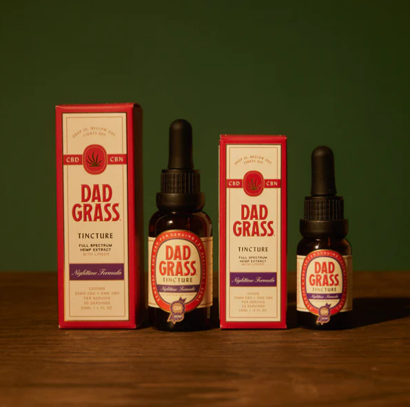 Dad Grass Mini Nighttime Formula CBD + CBN Tincture Best Sales Price - Tincture Oil