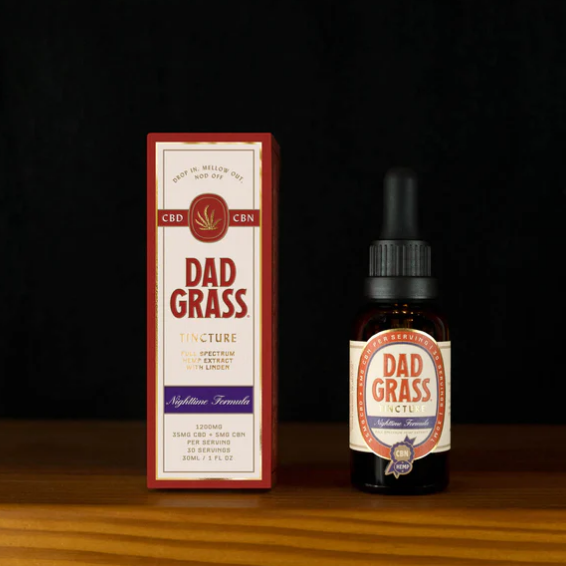 Dad Grass Nighttime Formula CBD + CBN Tincture Best Sales Price - Tincture Oil