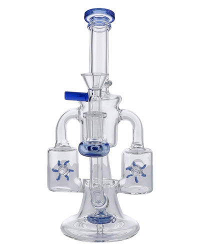 Daily High Club Dual Propeller Perc Recycler Bong Best Sales Price - Bongs