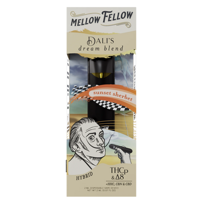 Mellow Fellow Dali's Dream Blend 2ml Disposable Vape Sunset Sherbet Best Sales Price - Vape Pens