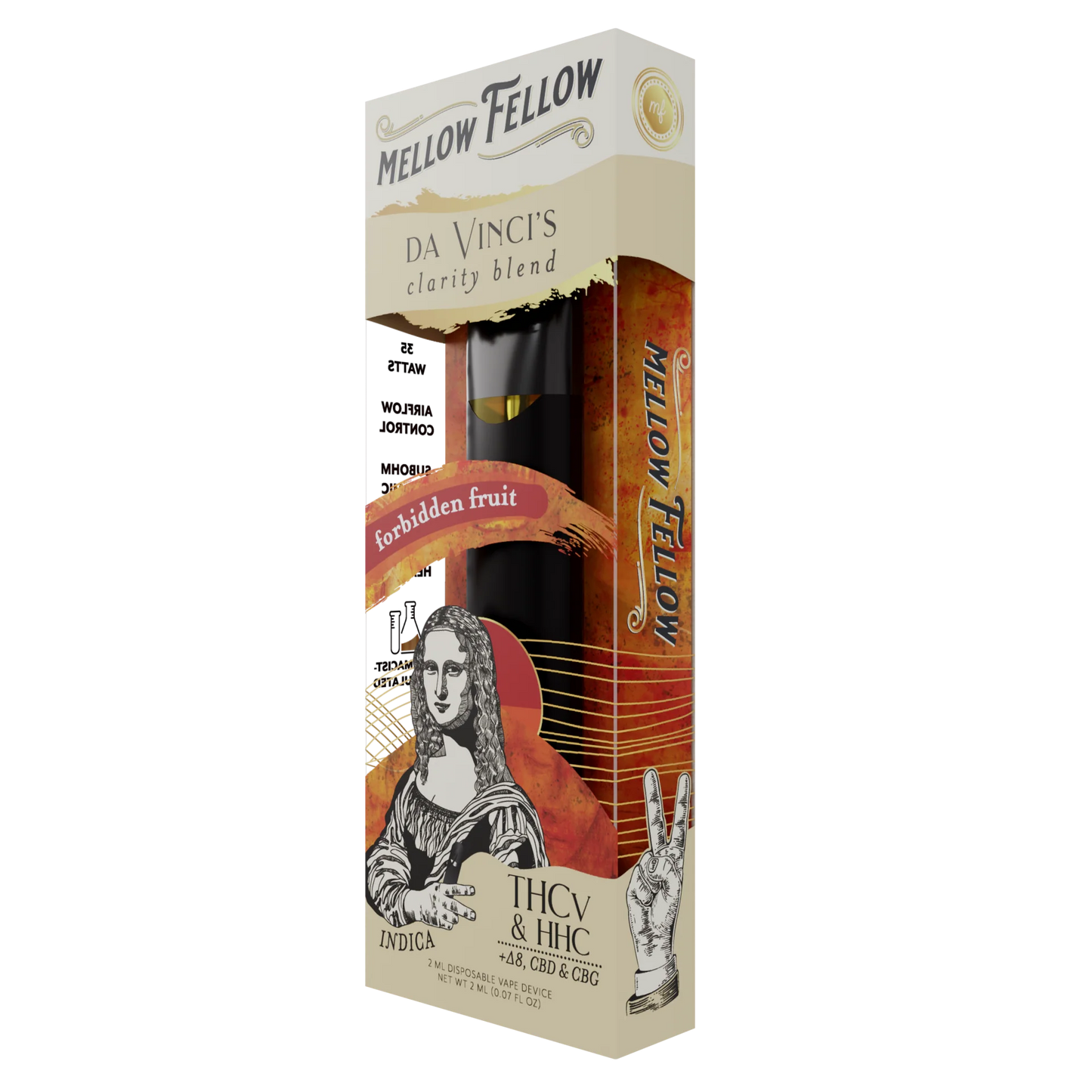 Mellow Fellow da Vinci's Clarity Blend 2ml Disposable Vape Forbidden Fruit Best Sales Price - Vape Pens