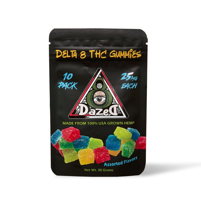 DazeD8 25mg Delta 8 Gummies (10pc) Best Sales Price - Gummies