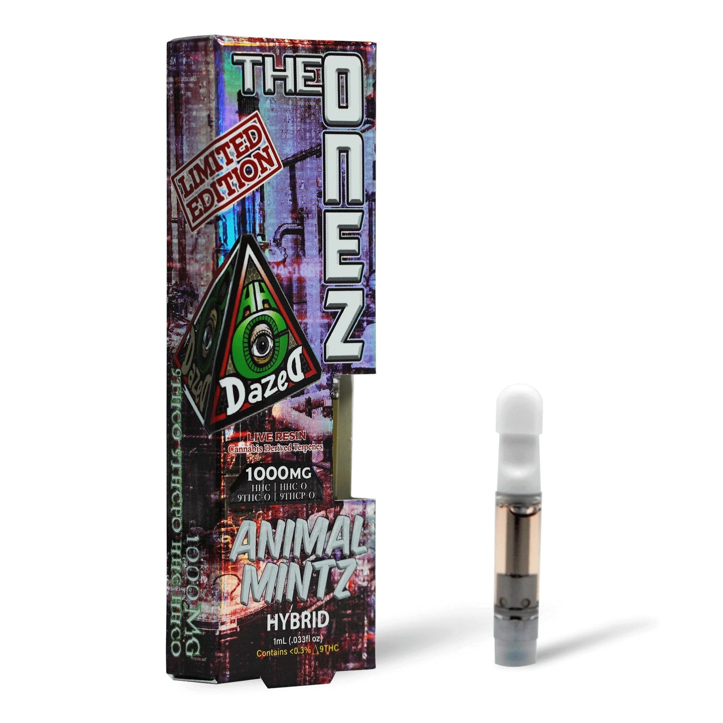 DazeD8 Animal Mintz HHC + HHC-O + D9 THC-O + D9 THCP-O Cartridge (1g) Best Sales Price - Vape Cartridges
