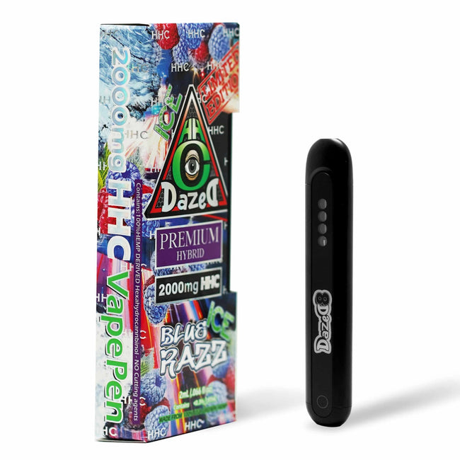 DazeD8 Blue Razz Ice HHC Disposable (2g) Best Sales Price - Vape Pens