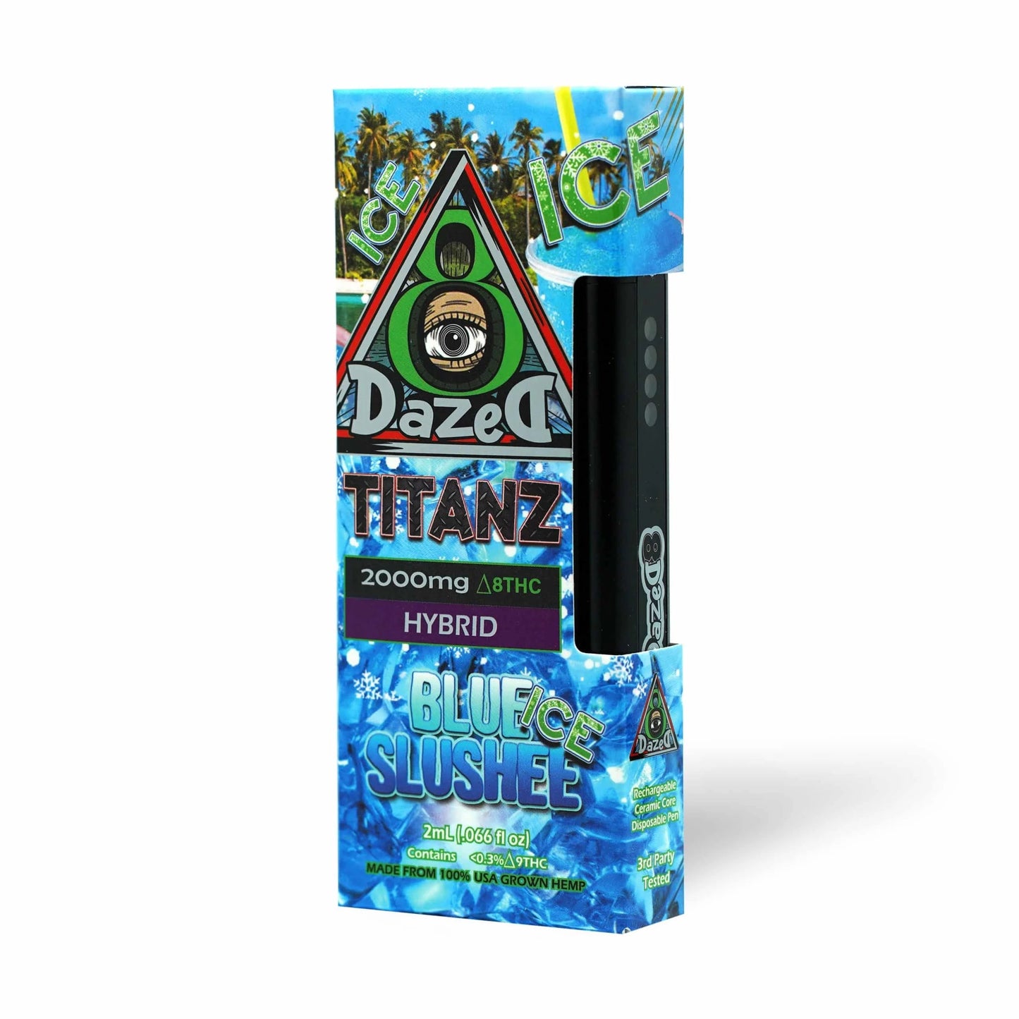 DazeD8 Blue Slushee Ice Delta 8 Disposable (2g) Best Sales Price - Vape Pens