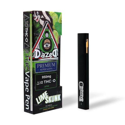 DazeD8 Lime Skunk Delta 10 THC-O Disposable (1g) Best Sales Price - Vape Pens