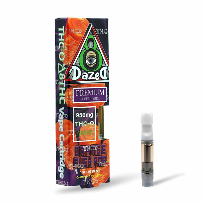 DazeD8 Orange Push Pop Delta 8 THC-O Cartridge (1g) Best Sales Price - Vape Cartridges