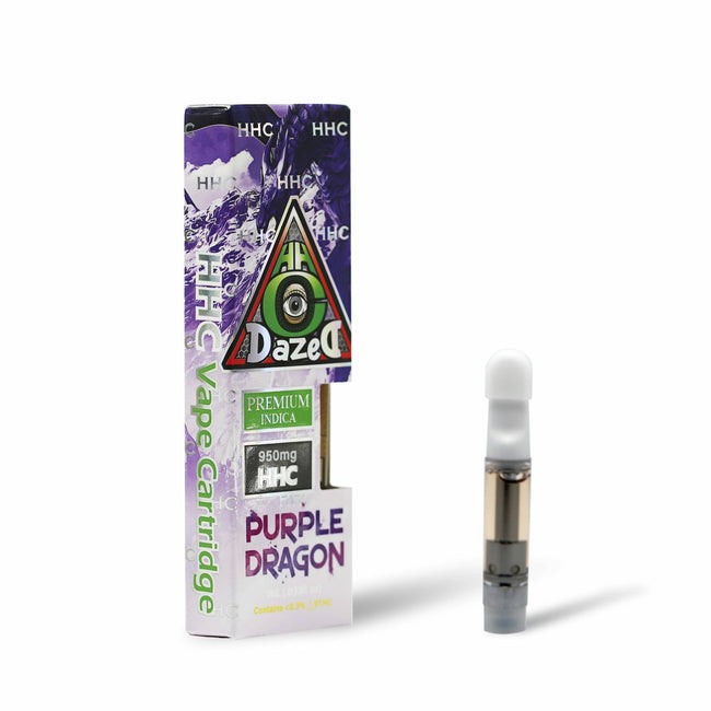 DazeD8 Purple Dragon HHC Cartridge (1g) Best Sales Price - Vape Cartridges