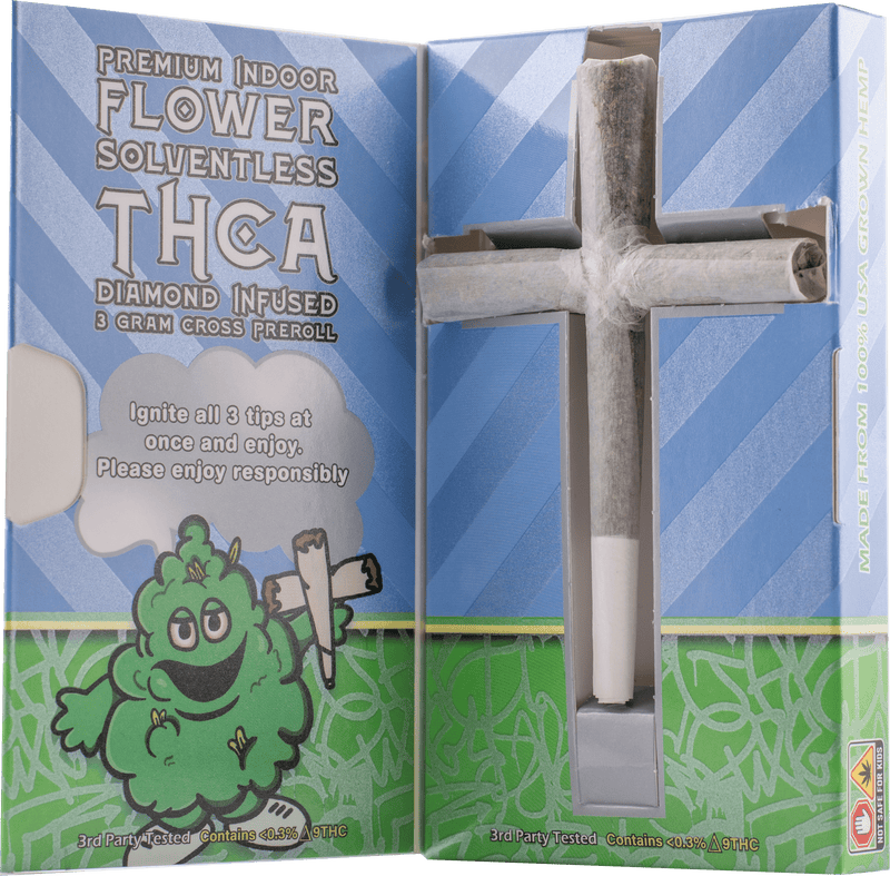 DazedA THC-A Diamonds Cross Joints (3g) Best Sales Price - CBD