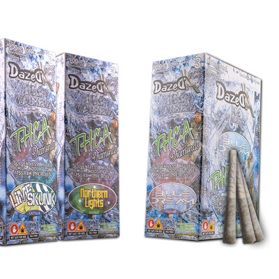 DazedA THC-A Diamonds Icewalkers 3-Pack Pre-Rolls (2.25g) Best Sales Price - Pre-Rolls