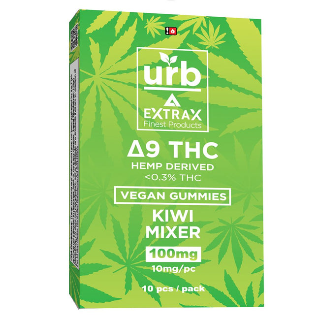 URB Delta 9 THC Gummies - Kiwi Mixer Best Sales Price - Gummies