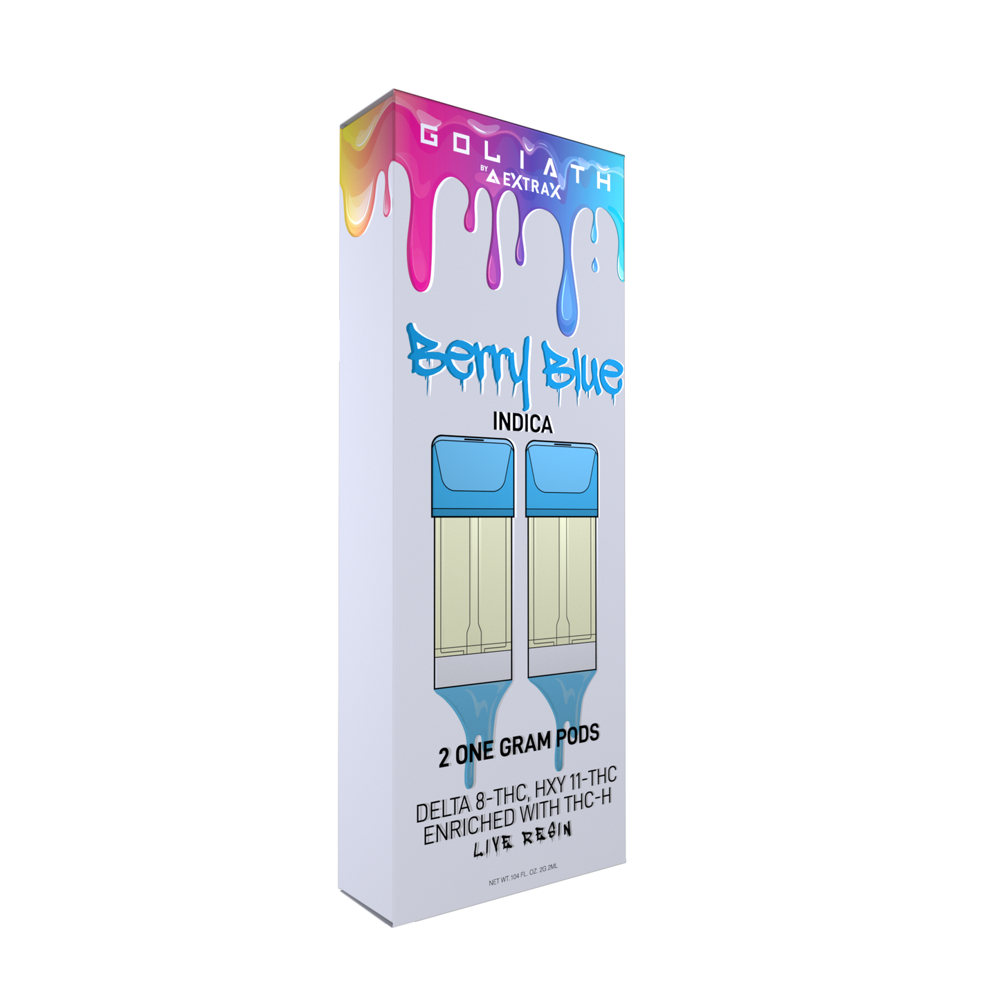 Delta Extrax Berry Blue Goliath 1G Pods – 2 Pack Best Sales Price - Vape Cartridges