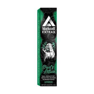 Delta Extrax Devil’s Lettuce | Pre-Heat Disposable 2G | Blackcraft Extrax Best Sales Price - Vape Pens