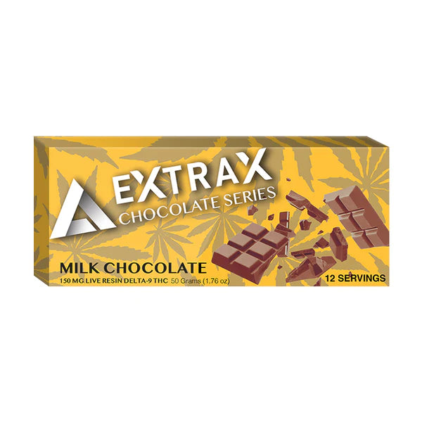Delta Extrax Milk Chocolate Bar Live Resin Delta 9 THC Best Sales Price - Gummies