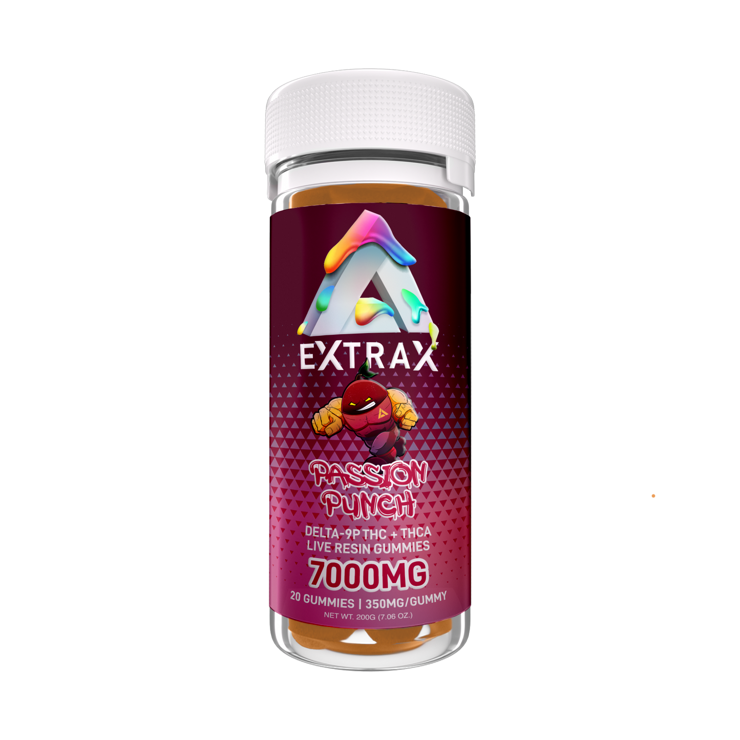 Delta Extrax Passion Punch | Gummies THCa 7000mg | Adios Blend Best Sales Price - Gummies