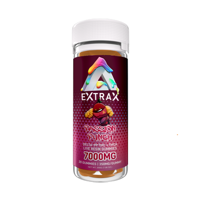 Delta Extrax Passion Punch | Gummies THCa 7000mg | Adios Blend Best Sales Price - Gummies