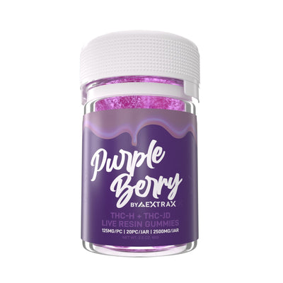 Delta Extrax Purple Berry THCh THCjd Gummies 2500mg Best Sales Price - Gummies