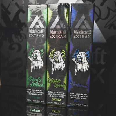 Delta Extrax Reaper’s Choice | Pre-Heat Disposable Bundle | Blackcraft Extrax Best Sales Price - Vape Pens