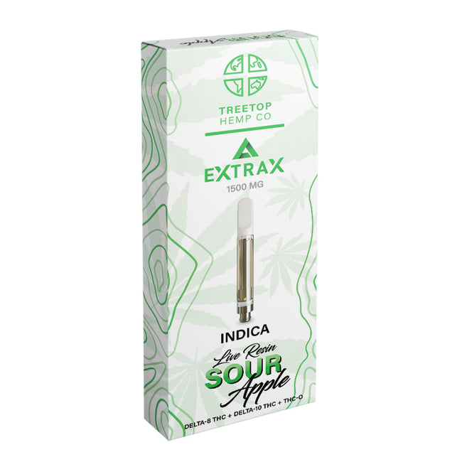 Delta Extrax Sour Apple Live Resin Cartridge Best Sales Price - Vape Cartridges