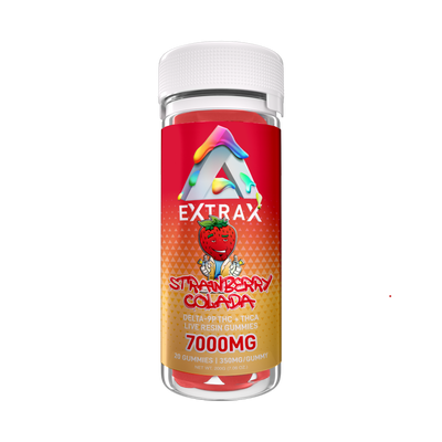 Delta Extrax Strawberry Colada | Gummies THCa 7000mg | Adios Blend Best Sales Price - Gummies