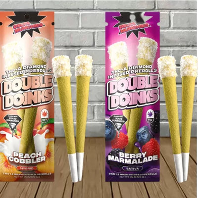 Delta Munchies Double Doinks THCa Pre-Rolls 2pk Best Sales Price - Pre-Rolls