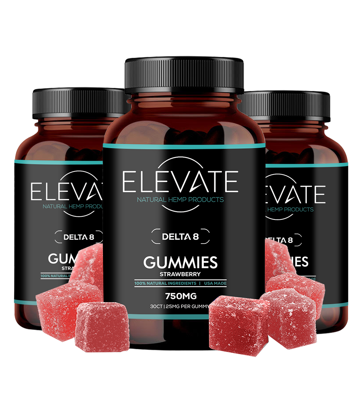 Elevate Delta 8 Gummy Bundle - 3 Pack Best Sales Price - Gummies