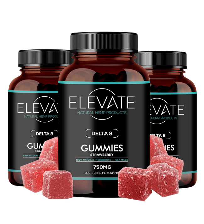 Elevate Delta 8 Gummy Bundle - 3 Pack Best Sales Price - Gummies
