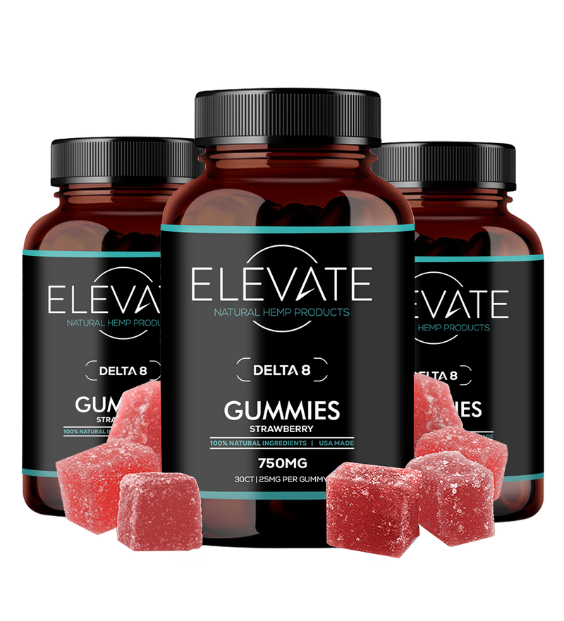 Elevate Delta 8 Gummy Bundle - 3 Pack Best Sales Price - Gummies