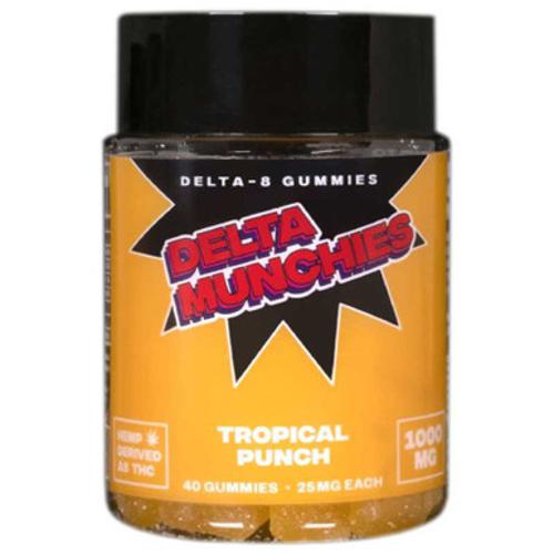 Delta Munchies - Delta 8 Edible - Tropical Punch Gummies - 1000mg Best Sales Price - Gummies