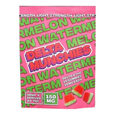 Delta Munchies - Delta 8 Edible - Watermelon Gummies - 10mg-30mg Best Sales Price - Gummies