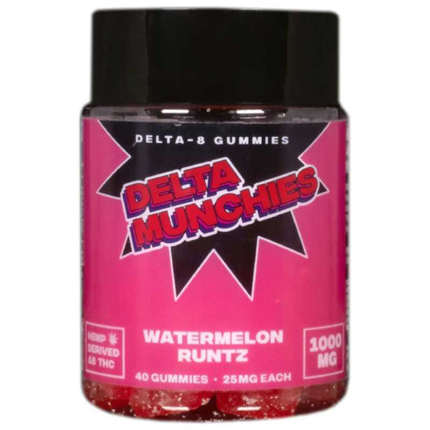 Delta Munchies - Delta 8 Edible - Watermelon Runtz Gummies - 1000mg Best Sales Price - Gummies