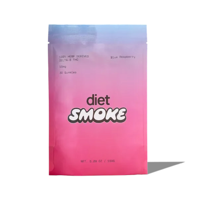 Diet Smoke Blue Raspberry 10MG DELTA-8 THC Gummies Best Sales Price - Gummies