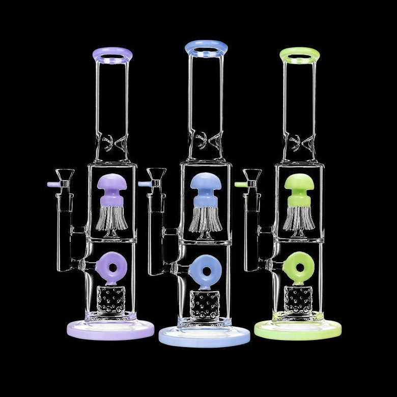 Smoke Cartel Dual Chamber Jellyfish Perc Water Pipe Best Sales Price - Bongs