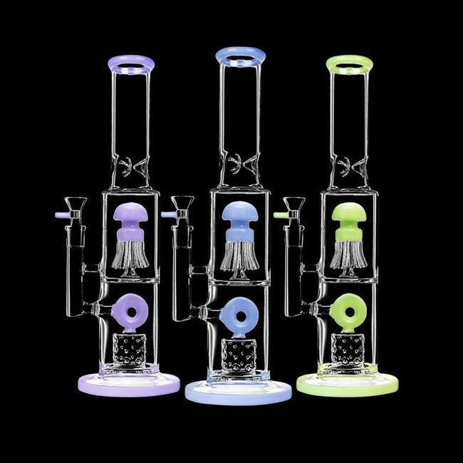 Smoke Cartel Dual Chamber Jellyfish Perc Water Pipe Best Sales Price - Bongs