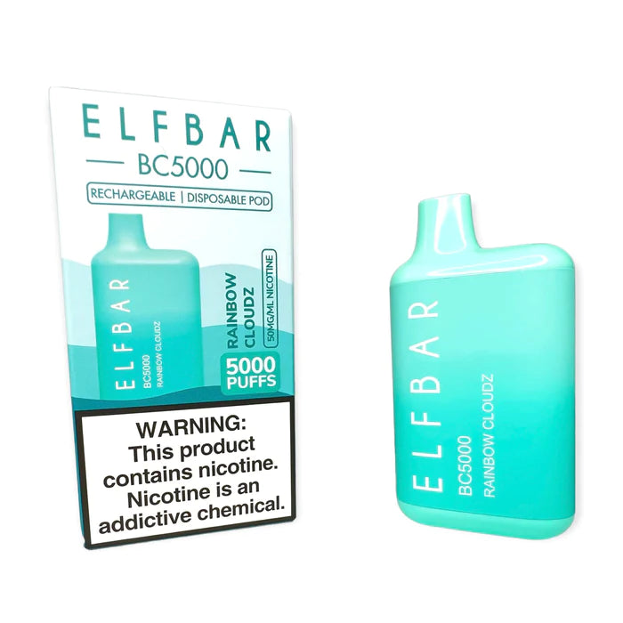 ELF BAR BC5000 5000 Puffs Disposable Vape 13ML Rainbow Cloudz Best Sales Price - Disposables