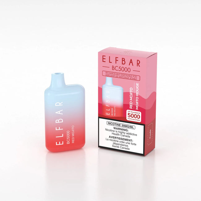 ELF BAR BC5000 5000 Puffs Disposable Vape 13ML Red Mojito Best Sales Price - Disposables