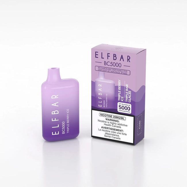 ELF BAR BC5000 5000 Puffs Disposable Vape 13ML Triple Berry Ice Best Sales Price - Disposables